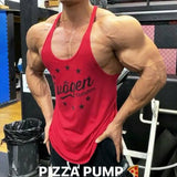 Fitness Mens Sleeveless T-shirt Gym Training Tank Tops & Stringer Vests Vanquish Yellow Stringer Vests Summer Workout Men's Sportswear Cotton Leisure plus Size Loose