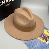 Fedora Hat Winter General Wide Brim Wool Felt Hats Fedora Hat