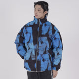 Men's Character Printing Large Size Retro Sports Long Sleeve Casual Top Baggy Coat Men Cotton Padded Jackets