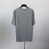 Black Arrow Short Sleeve Round Neck Pullover Loose Tshirt Men'S Top Owt
