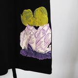 Embroidered Printed Rainbow Arrow Short Sleeve Loose Tshirt Men Owt