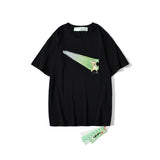 Cartoon Anime Arrow Print Short Sleeve Couple Tshirt Casual Fashionable Owt
