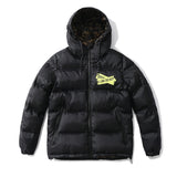 Winter Coat Printed Men'S Winter Warm Thickened Cottonpadded Jacket Casual Fashionable Owt