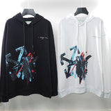 Autumn And Winter Men'S And Women'S Loose Graffiti Arrow Printed Hoodie Owt