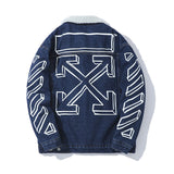 Denim Jacket Men And Women Warm Padded Jacket Plus Size Casual Men'S Clothing Owt