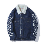 Denim Jacket Men And Women Warm Padded Jacket Plus Size Casual Men'S Clothing Owt