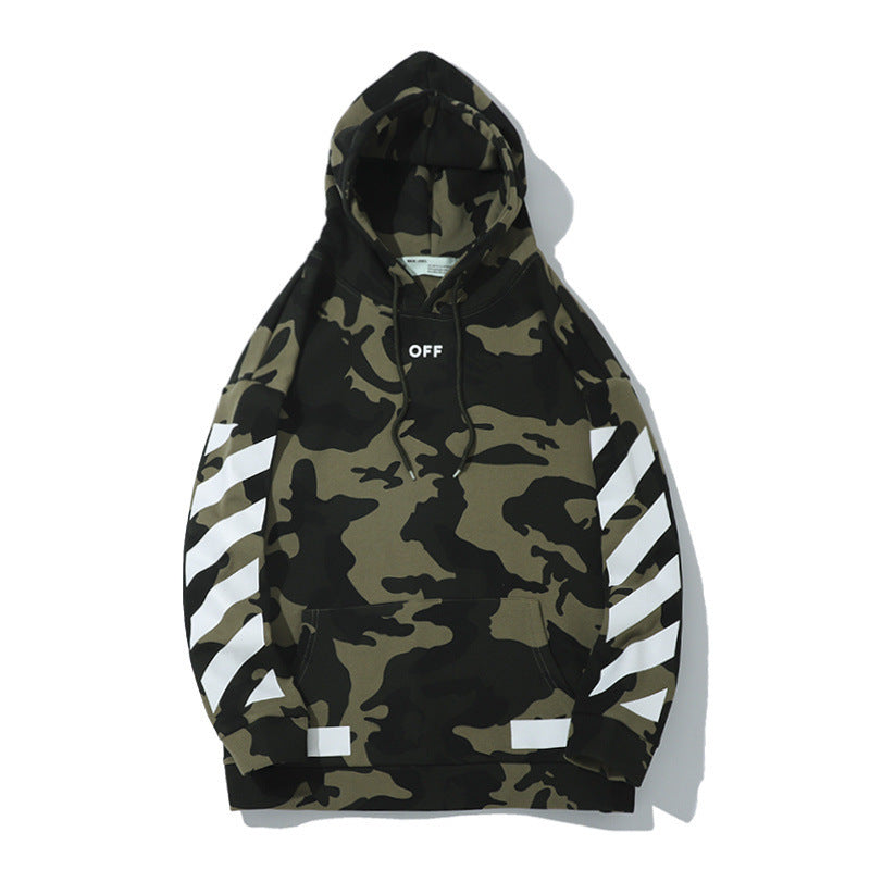 Autumn And Winter Camouflage Printed Hoodie Fashion Printed Pullover Owt