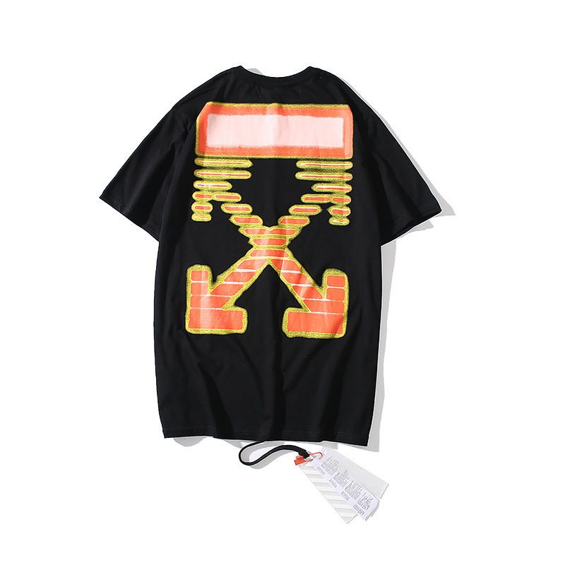 Ow Printed Large Size Short Sleeve Men'S Tshirt Large Size Men'S Clothing Owt