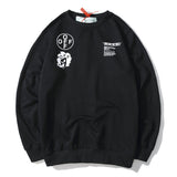 Autumn Printed Men And Women Crew Neck Pullover Sweatshirt Owt