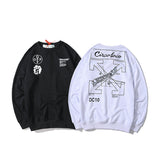 Autumn Printed Men And Women Crew Neck Pullover Sweatshirt Owt