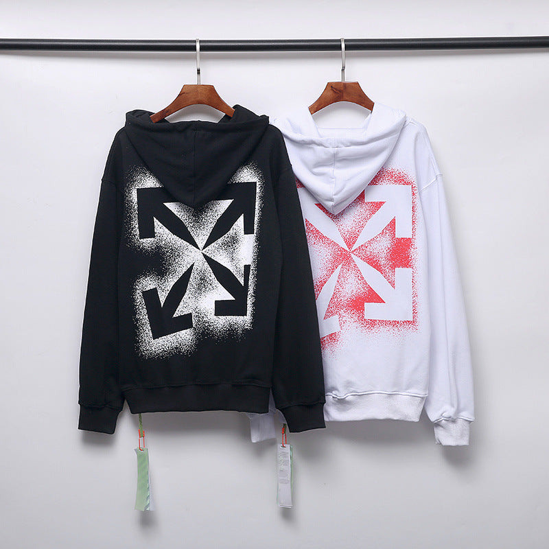 Arrow Hooded Ow Hoodie Sweatpants Plus Size Retro Sports Owt