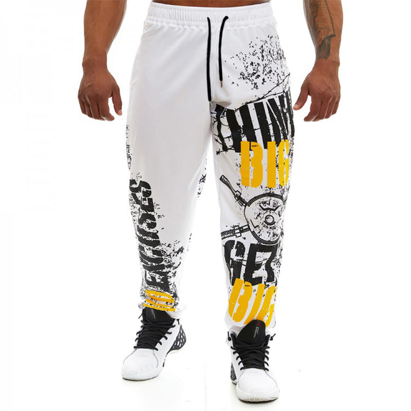 Summer Thin Casual Pants Men's Trousers Loose plus Size Straight Running Workout Pants Men Sports Pant