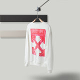 Pullover Sweatshirts Autumn And Winter Arrow Print Round Neck Long Sleeve Sweater Owt