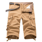 Men's Capris Pants Below The Knee Shorts Summer Overalls Pants Men's plus Size Beach Pants