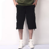 Men's Capris Pants Below The Knee Shorts Summer Overalls Pants Men's plus Size Beach Pants