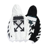 Ow Hooded Sweater Men'S Hip Hop Loose Hoodie Sweater Plus Size Casual Men'S Clothing Owt