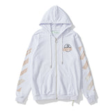 Autumn And Winter Cardigan Zipper Printing Coat Men And Women Owt