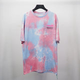 Summer Cartoon Anime Print Arrow Round Neck Tshirt Color Matching Casual Short Sleeve Men Owt