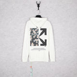 Ow Autumn And Winter Loose Stitching Arrow Hooded Sweater Men And Women Couple Long Sleeve Owt