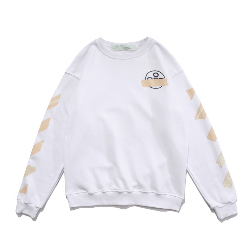 Autumn And Winter Arrow Printed Crew Neck Sweatshirt Men'S And Women'S Bottoming Shirt Owt