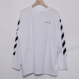 Arrow Print Male And Female Large Size Loose Long Sleeve Tshirt Owt