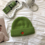 Women Beanies Japanese Style Woolen Cap Women's Autumn and Winter Cold Hat I Knitted Hat