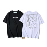 Arrow Print Short Sleeve Tshirt Casual And Comfortable Plus Size Men'S Clothing Owt