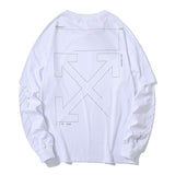 Arrow Tshirt Long Sleeve Casual Fashion Plus Size Men'S Clothing Owt