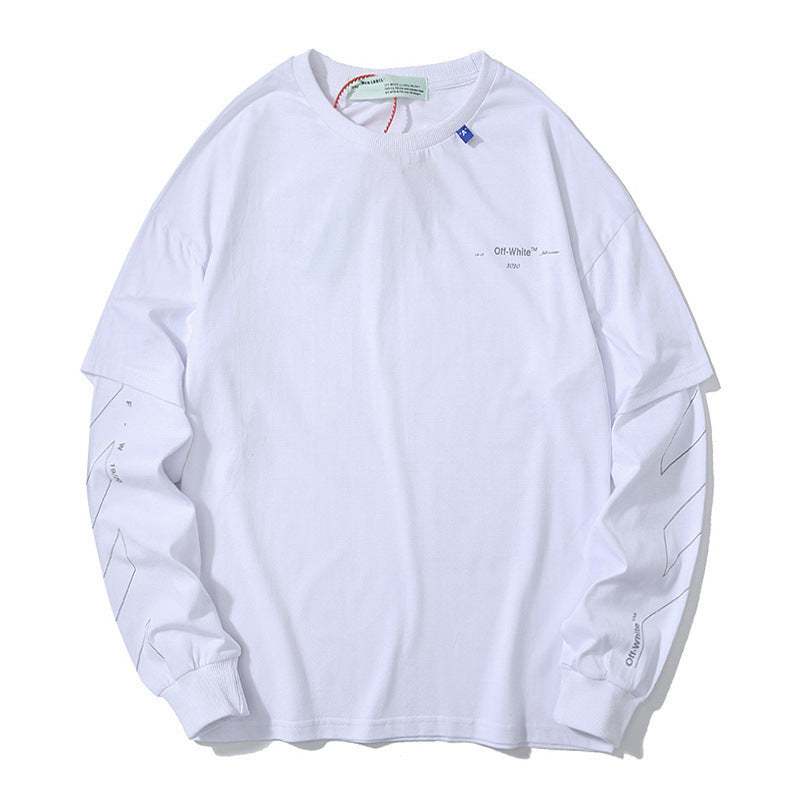 Arrow Tshirt Long Sleeve Casual Fashion Plus Size Men'S Clothing Owt