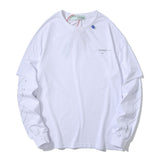 Arrow Tshirt Long Sleeve Casual Fashion Plus Size Men'S Clothing Owt