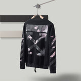 Autumn And Winter Printing Reflective Round Neck Pullover Long Sleeve Sweater Owt