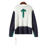 Men'S Fashion Arrow Color Matching Sweater Coat Owt