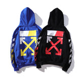 Ow Autumn And Winter Letter Arrow Hooded Sweater Coat Top Owt