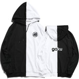 Split Hoodie Demons and Angels Dragon Ball Goku Two-Tone Hooded