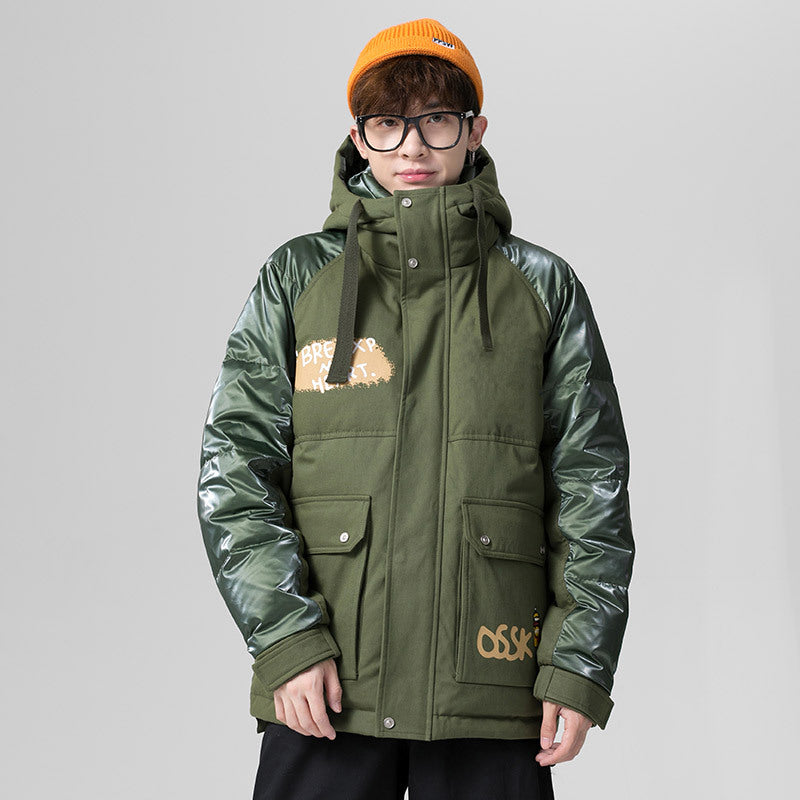 Men's Winter Coat plus Size Coat Vintage down Jacket Male Men down Coat