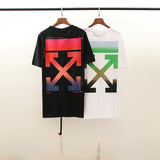 Gradient Arrow Men'S And Women'S High Street Tshirt Men'S Casual Fashion Owt