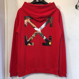 Autumn And Winter Arrow Print Pullover Male And Female Couples Wear Hoodie Sweater Owt