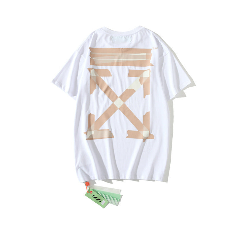 Summer Printed Men'S And Women'S Short Sleeve Tshirt Bottoming Shirt Owt