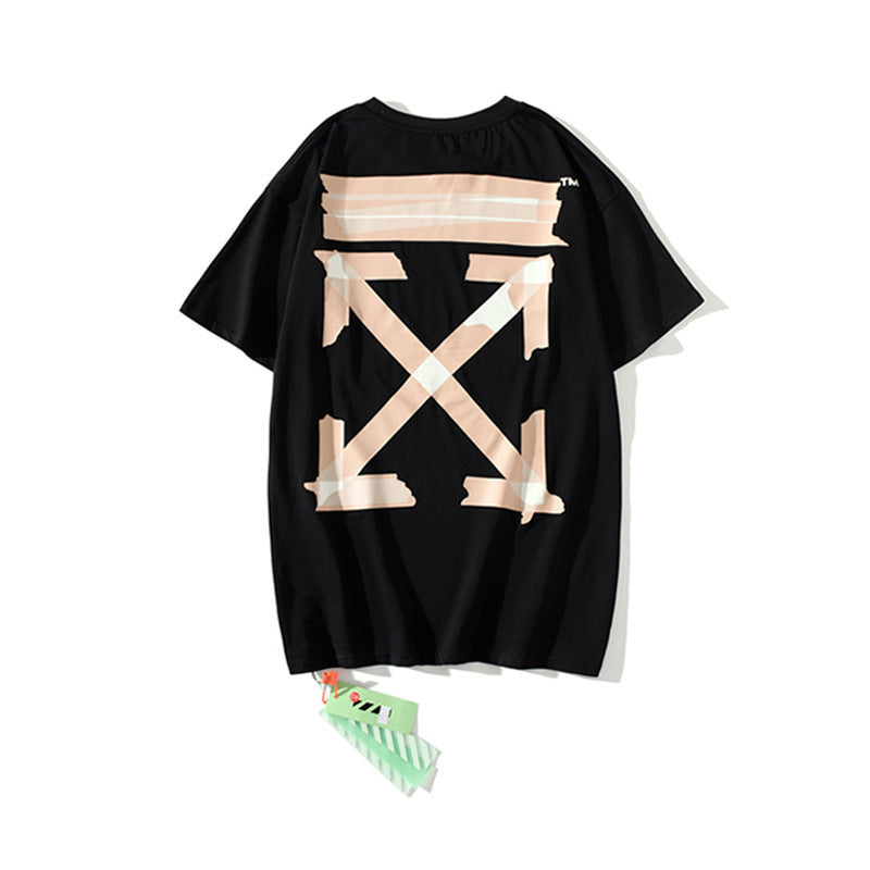 Summer Printed Men'S And Women'S Short Sleeve Tshirt Bottoming Shirt Owt