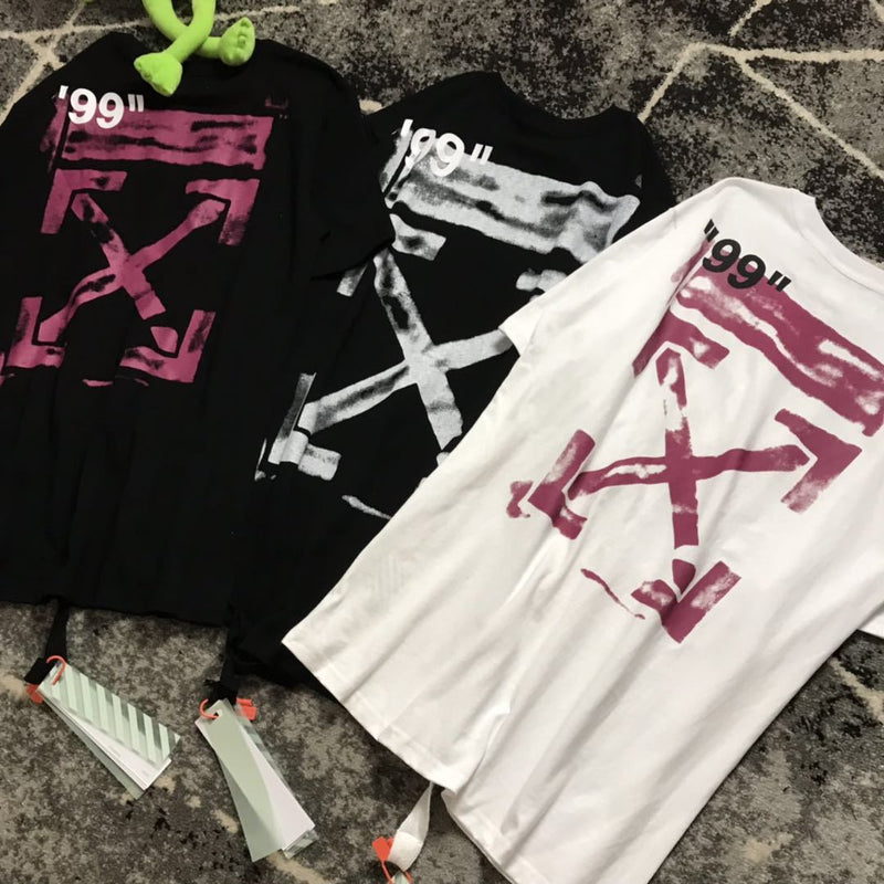Graffiti Arrow Short Sleeve Tshirt Large Size Loose Men And Women Owt