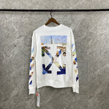 Oil Painting Arrow Round Neck Sweater Male And Female Large Size Casual Sweatshirts Owt