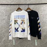 Oil Painting Arrow Round Neck Sweater Male And Female Large Size Casual Sweatshirts Owt