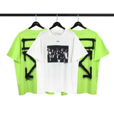 Ow Short Sleeve Tshirt Men'S Large Size Casual Fashion Owt