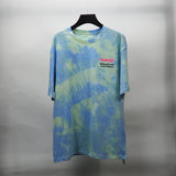 Summer Cartoon Anime Print Arrow Round Neck Tshirt Color Matching Casual Short Sleeve Men Owt