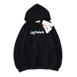 Men'S Autumn And Winter Arrow Fashion Trendy Men'S Velvet Padded Hooded Sweatshirt Owt