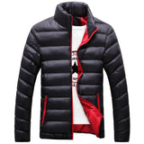 Men's Clothing Thickened Warm Cotton Coat Winter Stand-up Collar Cotton-Padded Coat Fashionable Jacket Men Coat Men Winter Outfit Casual Fashion