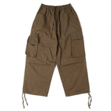 Multi-Pocket Cargo Pants Men's High Street Elastic Waist Drawstring Ankle Banded Pants Street Trend Casual Pants Men Pants