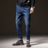 Men Summer Jeans Spring Loose Straight Jeans plus Size Retro Sports Trousers Men