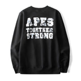 A Ape Print Sweatshirts Generation Autumn and Winter Starry Sky Luminous Printed Long-Sleeved T-shirt