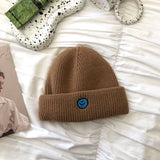 Women Beanies Japanese Style Woolen Cap Women's Autumn and Winter Cold Hat I Knitted Hat